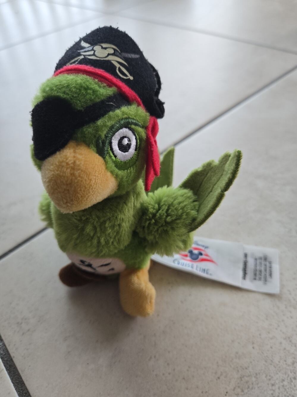 Disney Cruise Line PIRATES of the CARIBBEAN Parrot Stuffed Animal
